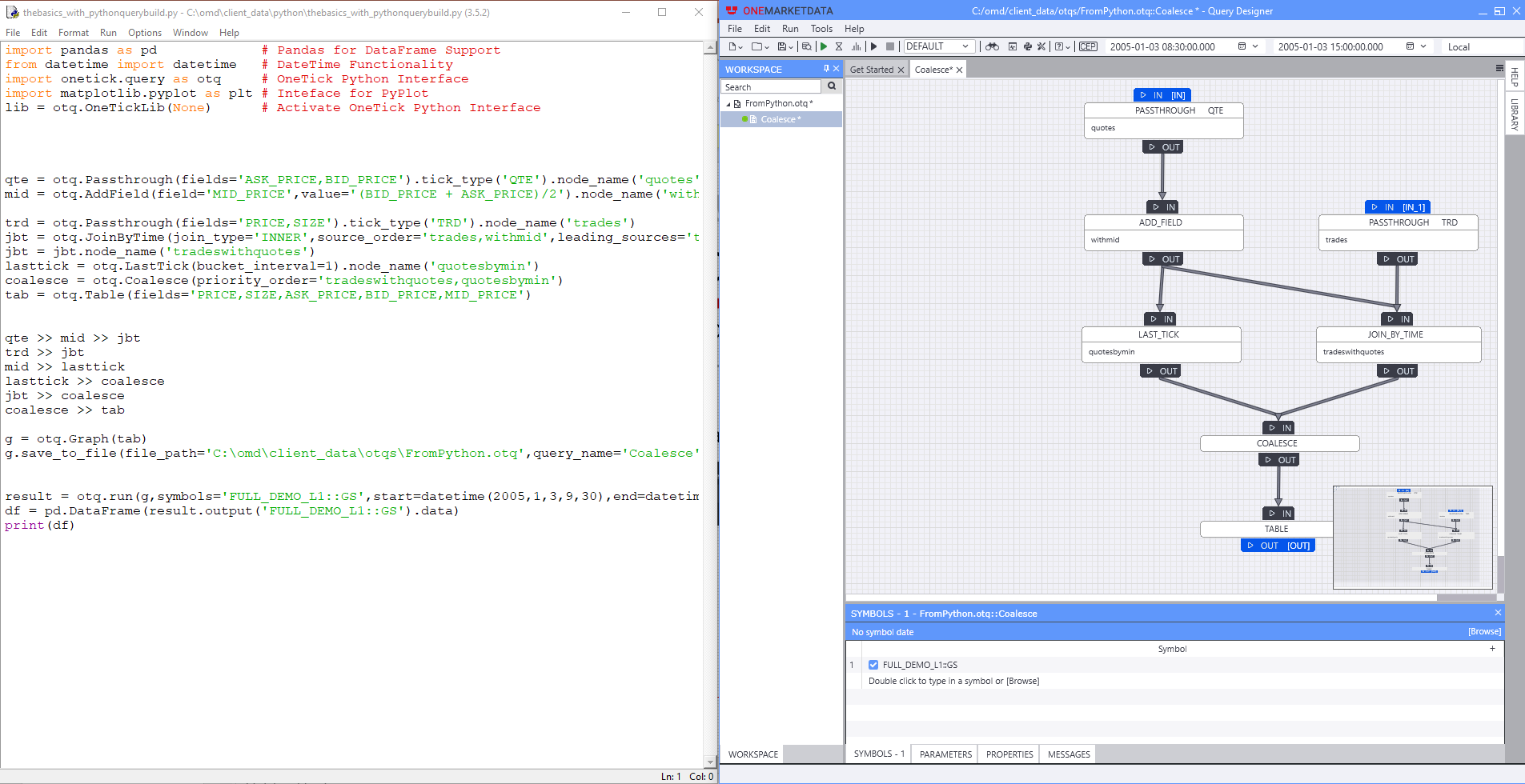 python_and_query_designer