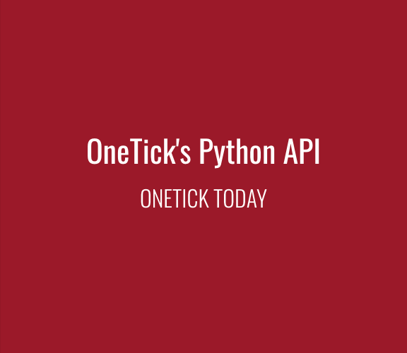 OneTick Python API